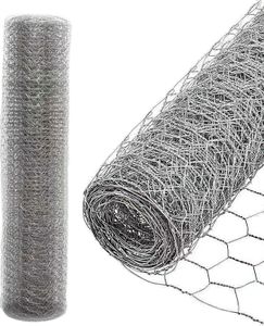Šestihranné drátěné pletivo drátěný plot králík drát L. 10M/25M drátěné pletivo drátěné pletivo šířka oka 27 * 27mm ( Silver L. 10M H. 0,5M )