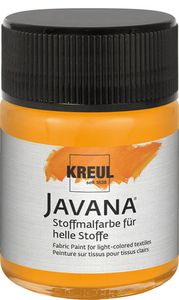 KREUL Javana Stoffmalfarbe für helle Stoffe Leuchtorange 50 ml