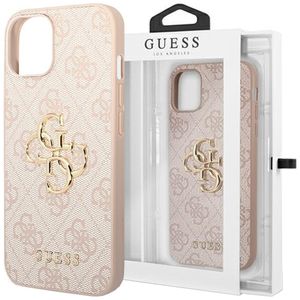 Guess GUHCP14S4GMGPI iPhone 14 6,1  rosa/rosa Hardcase 4G Big Metal Logo Handyhülle