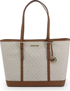 Michael Kors Damen Shoppingbag Handtasche Damentasche, mit Reißverschluss, Größe:Einheitsgröße, Farbe:Weiß-weiß,peru