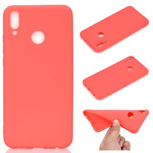 CoverKingz Handyhülle Huawei P Smart (2019) Cover Schutzhülle Silikon Case Rot