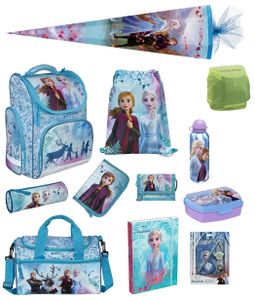Mädchen Schulranzen Set 16tlg. Modell CLOU Ranzen 1. Klasse mit Sporttasche Schultüte 85cm Disney Die Eiskönigin Frozen 2