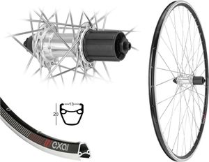 Bärwinkels Race 28 Zoll Hinterrad 13-622 Rennrad XR1 für Kassette 8-10fach Hohlkammer 130mm