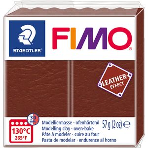 FIMO EFFECT LEATHER Modelliermasse nuss 57 g