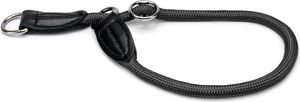 lionto Zugstopp-Halsband, Länge 55 cm, Durchmesser 1 cm, schwarz