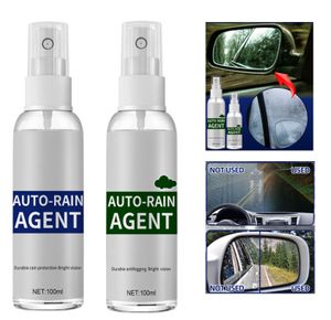 2x Autofensterglas Anti Regenmittel Antibeschlag Spray für Windschutzscheibe Rückspiegelfolie, Regenbeschlag Entferner, 100ml