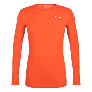 Zebru Fresh Merino Responsive Langarm Shirt Herren  - Salewa, Farbe:4150 RED ORANGE, Größe:48/M