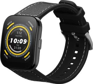kwmobile Armband kompatibel mit Huami Amazfit Bip 5 Unity / Amazfit Bip 5 / Amazfit GTR 4 Band - Aus Nylon und Silikon - Fitnesstracker Sportarmband