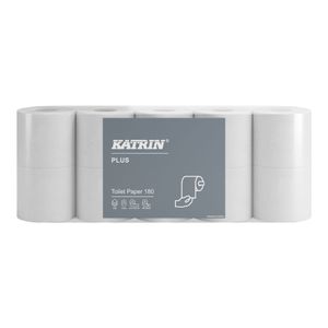 KATRIN® 77755 Toilettenpapier - 4-lagig, 10 Rollen à 180 Blatt, weiß