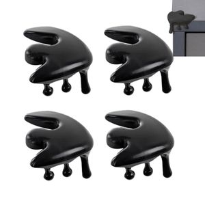 Leap 4 Stück Tischeckenschutz, Eckpolster für schrille Kantenmöbel – selbstklebender weicher Gummi-Schaumstoff-Möbel-Eckenschutz, Baby-Schutz, Tischschutz - Black