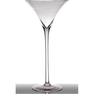 XL Martiniglas, Dekoglas auf Fuß H. 40cm D. 19,5cm transparent Hakbijl