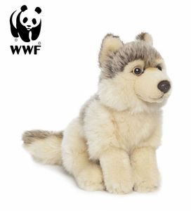 WWF plyšová hračka vlk (15 cm) realistická plyšová hračka dravec