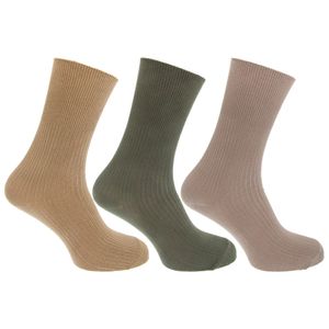 Pánské ponožky s obsahem bambusu, 3 balení MB376 (39-45 EU) (béžová/zelená)
