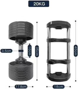MASTER Spin jednoručné nastaviteľné činky 2 - 20 kg