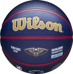 Wilson NBA Player Icon Zion Williamson Outdoor Ball WZ4008601XB7, Basketballbälle, Unisex, Dunkelblau, Größe: 7