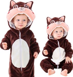 Piżama Onesie Kostium Przebranie Śpiochy Wiewiórka Niemowlę 100: 85-90 cm