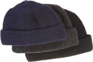 FHB Wollmütze 92190 JOHANN anthrazit  marine  schwarz  Strickmütze Worker Mütze Schwarz