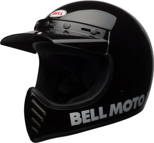 Bell Moto-3 Classic Motocross Helm (Black,M (57/58))