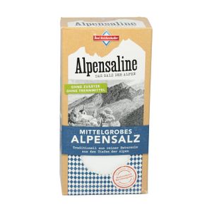 Alpensaline - Das Salz der Alpen Mittelgrobes Alpensalz 1 kg Paket