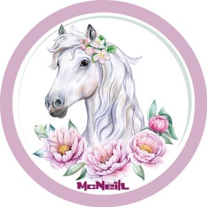 McNeill McAddys zu Schulranzen Pferd: weiß-Blumen Original 3463800037 Zubehör
