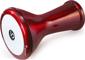 Oriental professional solo Darbuka Darabuka hliníkový odlitek s perleťovým efektem červený s příslušenstvím
