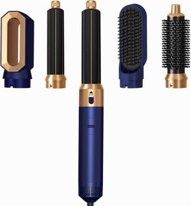 AIORBER Multifunkční horkovzdušný hřeben 5 v 1: automatická kulma, fén, narovnávací kartáč, modrý AIORBER Multifunkční horkovzdušný hřeben 5 v 1: automatická kulma, fén, narovnávací kartáč, modrý