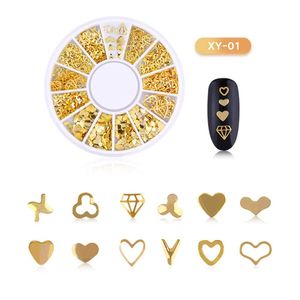 3D Nagel Art Strass Set Strasssteine Funkeln Nagel Studs Qualität Edelsteine Glitzer Goldniet Kristall Diamant für Nagel Kunst Dekoration