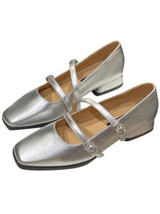 Damen Low Top Pumpen Leichte High Heels Nicht Rutsch Schlupf auf Schuhen Lässig Kleiderschuh Silber,Größe:EU 36.5