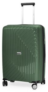 HAUPTSTADTKOFFER - TXL - Stredný kufor, kufor na kolieskach Cestovný kufor, TSA, 4 kolieska, 66 cm, 73 L,Tmavo zelená