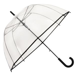Glockenschirm Regenschirm Transparent Durchsichtig  Kuppelschirm Damen Automatik Leicht