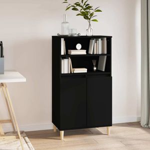 vidaXL Highboard Schwarz 60x36x110 cm Holzwerkstoff