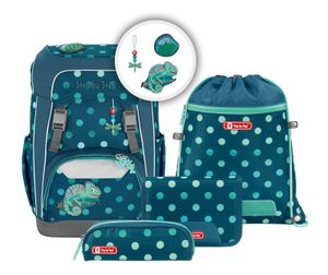 Step by Step Giant Schulrucksack-Set 5 tlg. Tropical Chameleon