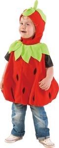 Baby Erdbeere-Oberteil mit Haube