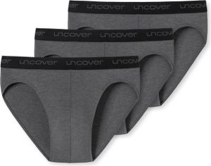Schiesser Herren 3PACK Rio-Slip UNCOVER Baumwolle dunkelgrau L Schiesser Herren 3PACK Rio-Slip UNCOVER Baumwolle dunkelgrau L