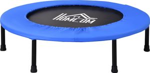 HOMCOM Fitness trampolína Ø91 cm Mini trampolíny s protišmykovými nožičkami Trampolína s nosnosťou 100 kg pre dospelých Trampolíny na skákanie v interiéri exteriéri
