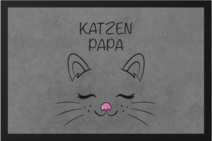 Katzen Papa Fußmatte Katzen-Papa Geschenk Katzenliebhaber Katzenbesitzer Katzen Kätzchen
