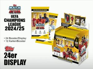 Topps Match Attax Season 24/25 Trading Cards Display Topps Match Attax Season 24/25 Trading Cards Display