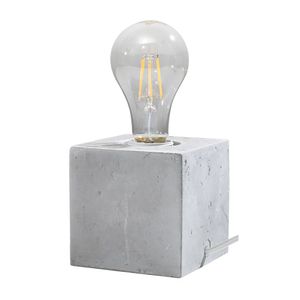 Tischlampe, Beton Grau, Retro-Stil, L 10 cm