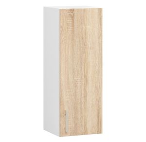 Küchenschrank AKORD LIMA modular W30 Weiß, Sonoma-Eiche B30 x H72 x T30,5 cm