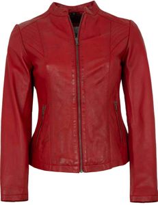 7eleven - Damen Lederjacke Lammnappa rot : 42