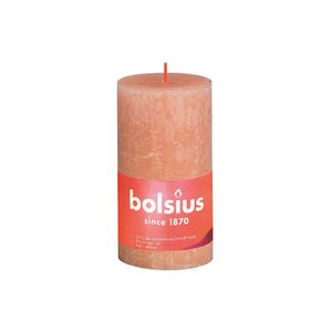 Bolsius Rustiko True Shine Stumpenkerze 13x7cm nebliges rosa, rosa
