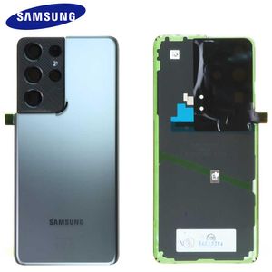 Original Samsung Galaxy S21 Ultra 5G G998B GH82-24499C Akkudeckel Battery Cover Backcover Rückseite Kamera Linse Titanium Grau
