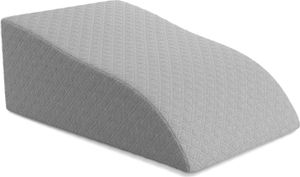 Bestschlaf Venenkissen Beinhochlagerungskissen aus Memory Foam, Beinkissen zur Entlastung, Lagerungskissen mit abnehmbaren Bezug Grau
