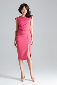 Lenitif Midikleid für Frauen Nenneke L034 rosa XL