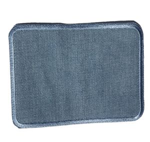 Mono Quick 2er Jeans Flicken, Rechteckig, Applikation, Patch, Reparaturflicken : Hellblau Farbe: Hellblau