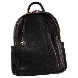 Florence Rucksack Damen Echtleder Cityrucksack schwarz ORM101S