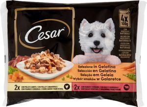 Delizie Gelatina Hundefutter 4x100g - Cesar
