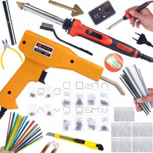 Kunststoff-Lötgerät Rosfix Red Odysseya 100W RRO100W + Kunststoff-Set (PP, PE, ABS, PVC) + Kunststoffhefter mit Zubehör