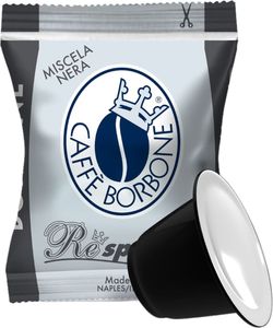 Caffè Borbone Kaffee Kapseln Respresso, Schwarze Mischung - 100 stück - Kompatibel mit Kaffeemaschinen für den Hausgebrauch der Marke Nespresso* Caffè Borbone Kaffee Kapseln Respresso, Schwarze Mischung - 100 stück - Kompatibel mit Kaffeemaschinen für den Hausgebrauch der Marke Nespresso*