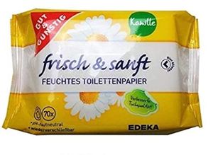 Gut &  Feuchtes Toilettenpapier 2 x Doppelpack (2x70=140) Kamille